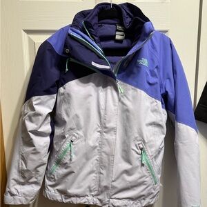 The North Face Women's Purple and light purple winter ski Jacket
